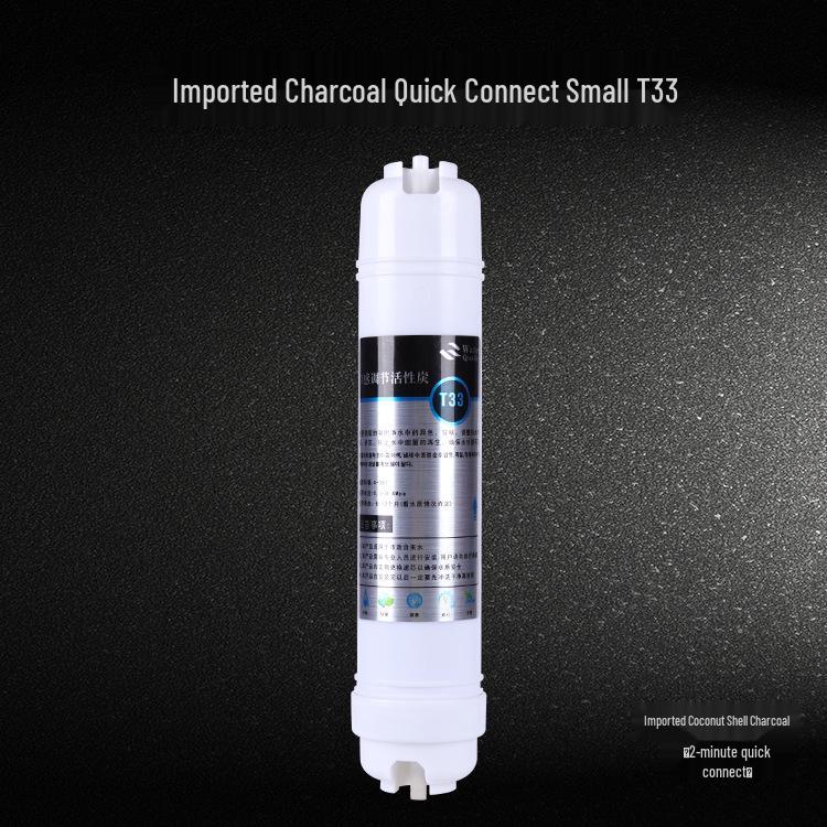 Universal T33 Small Post-Activated Carbon Water Filter for Purifiers and Ultrafiltration Systems. Small T33 [8-inch] post-activated carbon