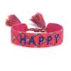 Handmade European Style Embroidered Love Bracelet with Tassels for Girls