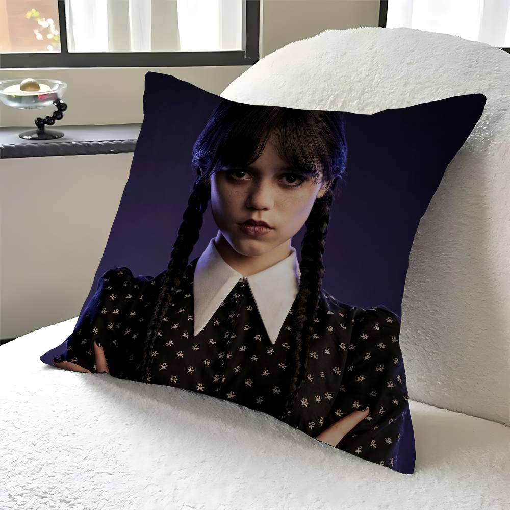 

Star J-Jenna Ortega Cushion Cover Pillow Cover Decor Pillowcase Printed Cushion Case For Couch 12x12Inch