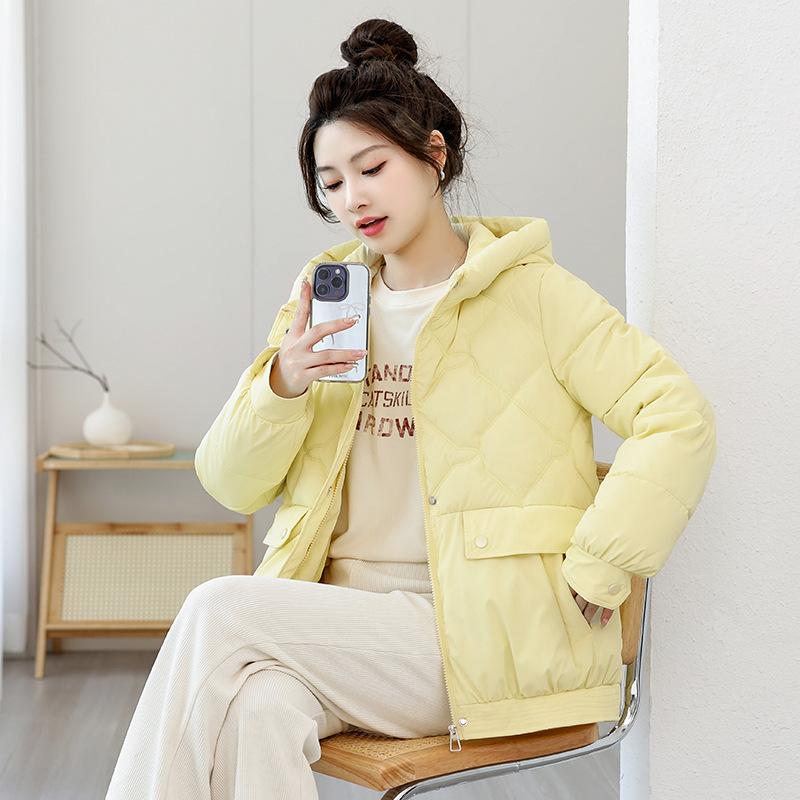 Loose Thermal Cotton-padded Clothes Women's Winter Versatile Casual Hooded Cotton Clothes Fashion Coat
