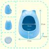 Cute and Cool Ceramic Small Animal Pet House for Chinchillas, Degus, Rabbits, Guinea Pigs, Hamsters, Sugar Squirrels, Ferrets, and Hedgehogs (Blue)