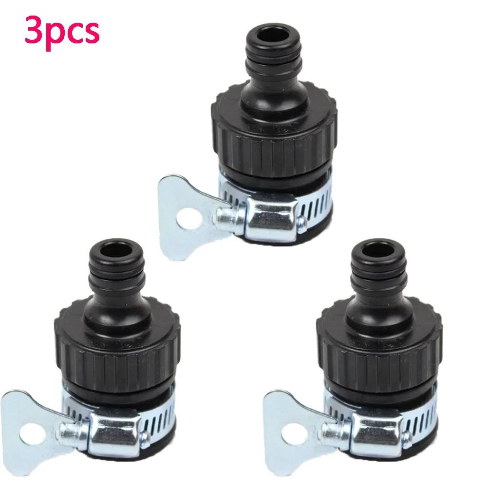 12-24mm Faucet Adapter Plastic Hose Fitting Quick Connect Fitting Faucet for Garden Irrigation Car Wash Faucet Accessories