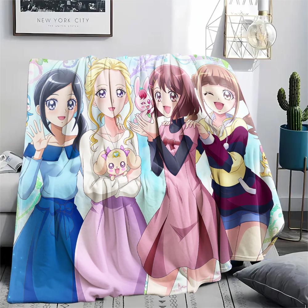 Pretty Cure Retro Style Blanket, Pretty Cure Fan Soft Throw, Perfect Gift.chl