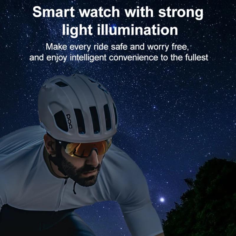 New 5ATM Waterproof Smart Watch Men 600mAh Outdoor SmartWatch GPS Compass Heart Rate LED Flashlight Bluetooth Call Sports Smartwatch