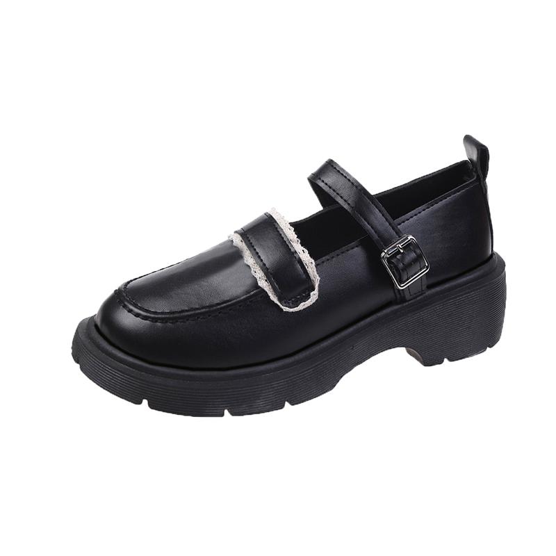 

Модные женские туфли с круглым носком, женские туфли на высоком каблуке 2024 года, повседневные спортивные туфли-оксфорды из лакированной кожи, новые, ретро, универсальные 40 чёрный