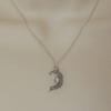 One Piece Silver Sun and Moon Necklace Chain a Pair of Celestial Best Friend Gift for Friends Long Necklace Pendant for Men and Women