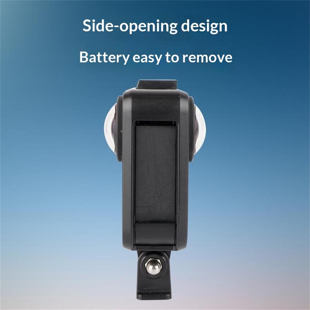For GoPro MAX2 Hard PC Camera Cage Expansion Frame Protective Case with Cold Shoe Mount Action Camera Accessory