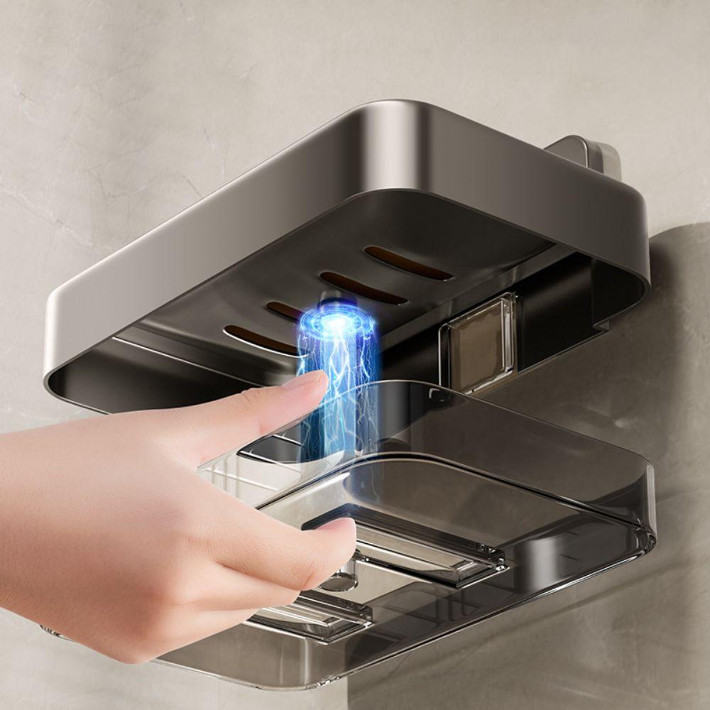 

Aluminum Zinc Zinc Alloy Soap Dish No Drill Soap Holder Removable Sponge Storage Holder Bathroom белый