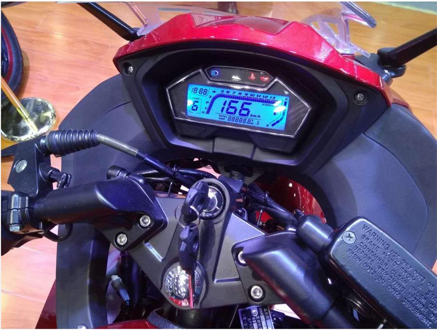 13000RPM 9-16V Motorcycle LCD Digital Speedometer Odometer Gear Indicator Meter