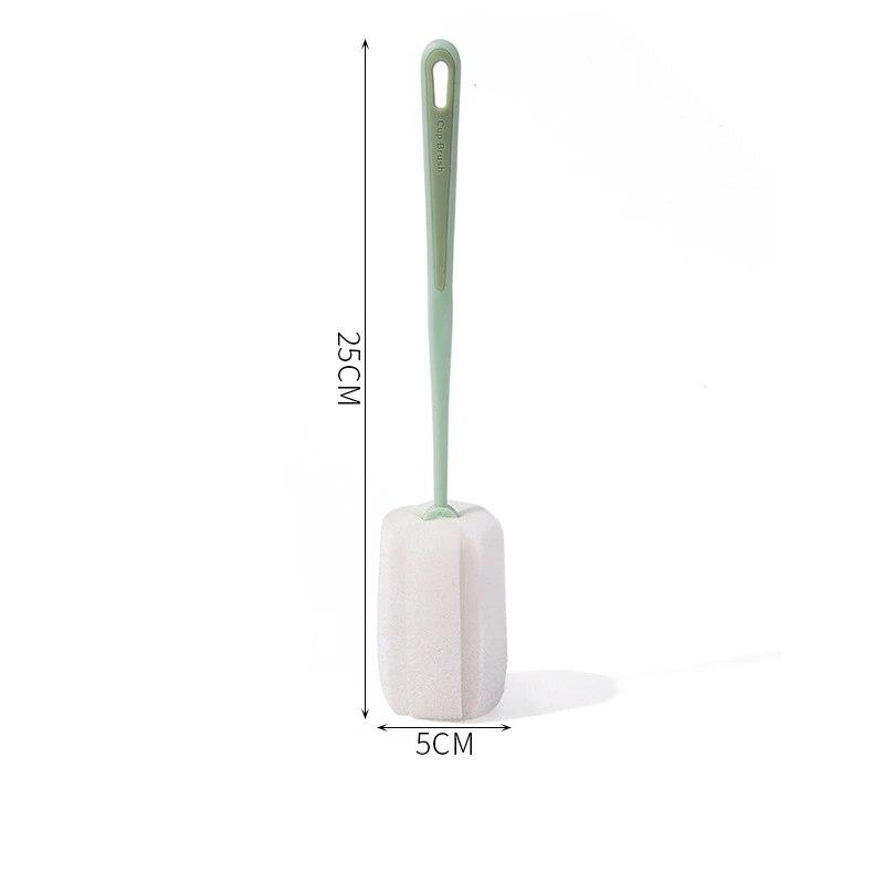 Tassenbürste, Tassenreinigung, Milchflaschenbürste mit langem Griff, kein toter Winkel, Entfernen von Teeflecken, Schwamm, kleine Bürste