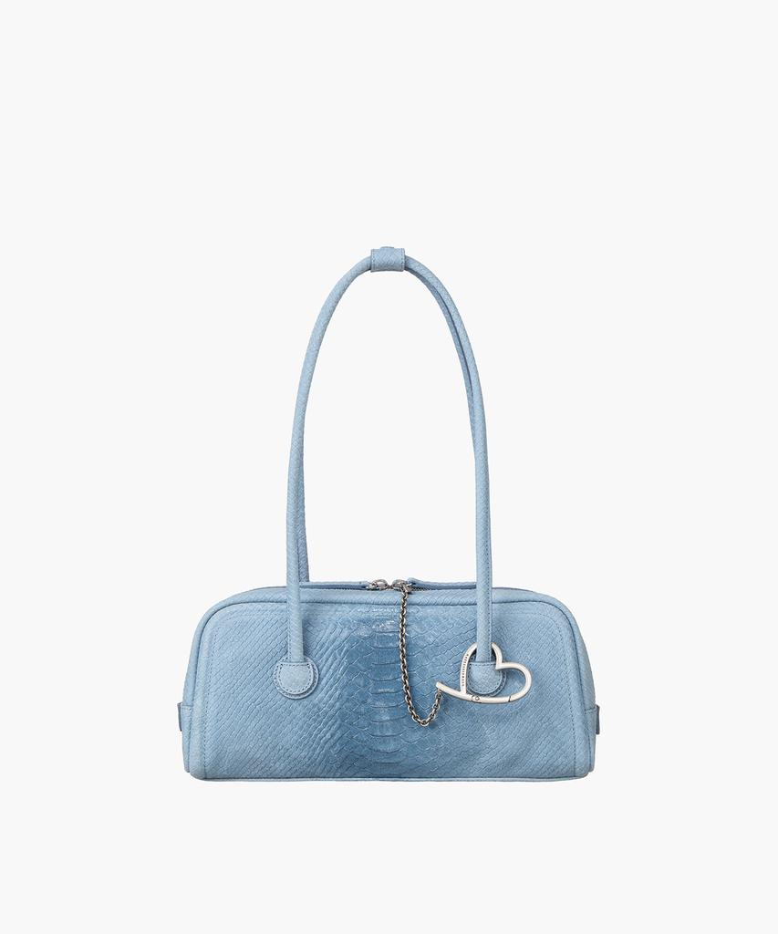 Margesherwood Soft Boston Ew_Blue Python Effect Suede