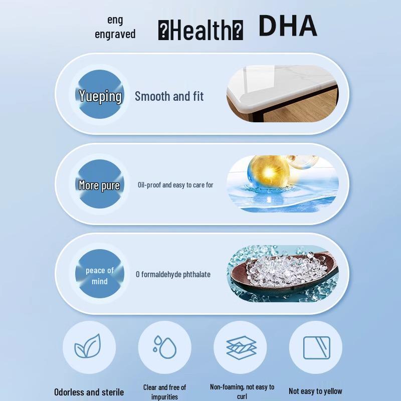 High-Temperature Resistant Marble Effect Kitchen Film - Waterproof & Oil-Proof Countertop Protector