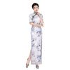 New Cheongsam Dress Improved Version Chinese Retro Cheongsam Dress National Style Chinese Long Cheongsam Daily Wear