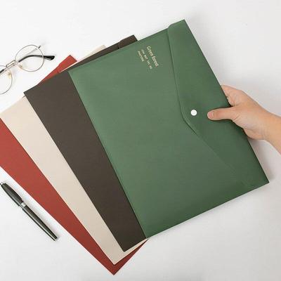 Archivador A4 de Color Retro, carpeta creativa a presión, bolsa de almacenamiento, clasificación de tema, organizador de escritorio, 1 ud.