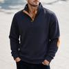 Men's Knit Long Sleeve Crewneck Sweatshirt for Casual Daily Wear