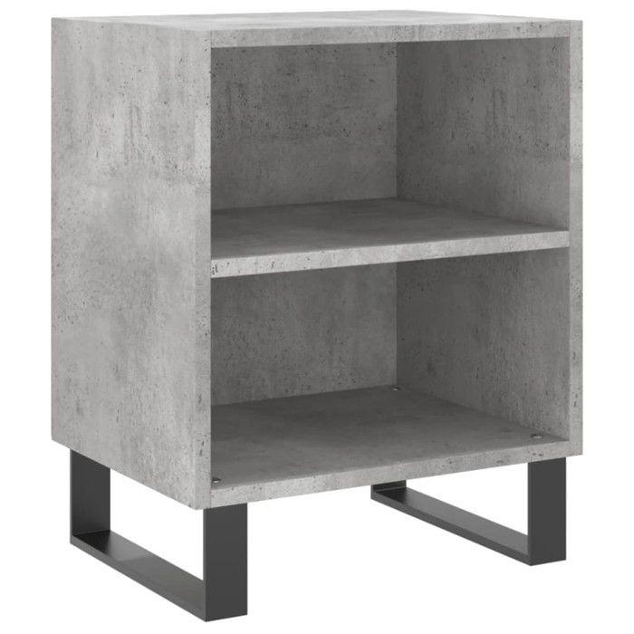 VidaXL Bedside Tables 2 Pcs Concrete Grey 40x30x50 Cm Engineered Wood 826805