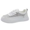 Fashion Women's Casual Sports Shoes Fashion Breathable Platform Soft Sole Single Shoes Woman Thick Sole Non Slip Lace Up Vulcanized Shoe