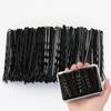 Classic Black Bobby Pins U-Shaped Invisible Straight Bobby Pins for Updos & Everyday Styling