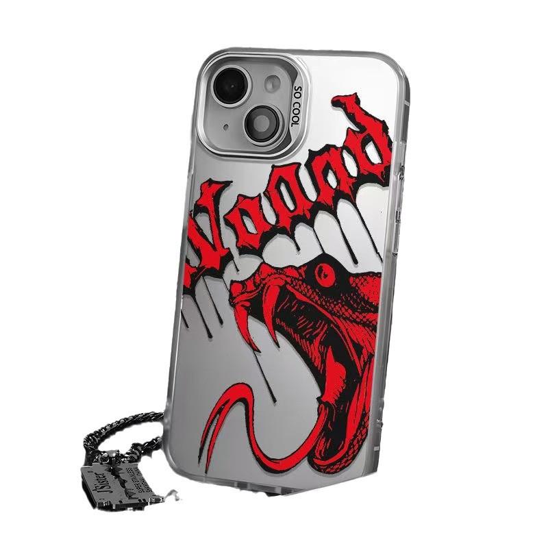 The New English Snake Head Is Suitable for Iphone17 Mobile Phone Case Apple 15promax/14 Anti-drop 13pro16 Europe and America