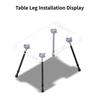 Practical Furniture Leg Connectors Hardware Nylon Texture for Camping Tables with Ergonomic Build and Quick Setups