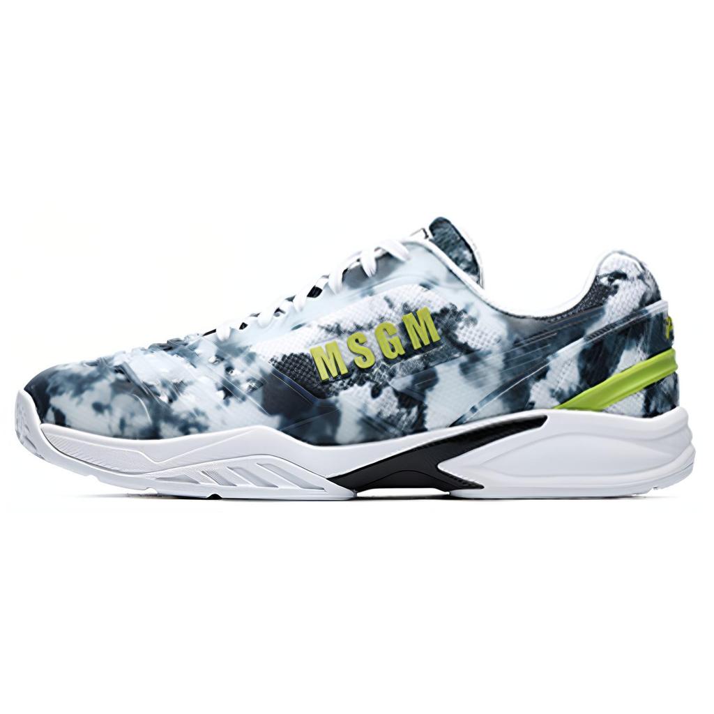 New FILA Msgm X FILA Heritage FHT Low Top White/Black/Bandhnu A12M122302FWB