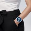 Casio Quarzwerk Edelstahlarmband Uhr Unisex Blaues Zifferblatt MTP-1374D-2A3V