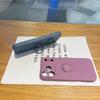 Applicable to Apple 11promax mobile phone case solid color liquid silicone ring holder iPhone11 protective case