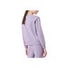 Emporio Armani FW22 Letter Logo Embroidered Solid Color Crew Neck Long Sleeve Sweatshirt Women Sweatshirt Purple 6L2M7D-2J49Z-0831