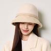 Fisherman Hat Women's Autumn Winter Wool Stitching Warm Hat
