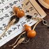 Chinese Style Hulu Hair Stick for Women Girls Vintage Snake Shape Long Tassel Hair Clip Fashion Hanfu Clothing Hair Accessories
