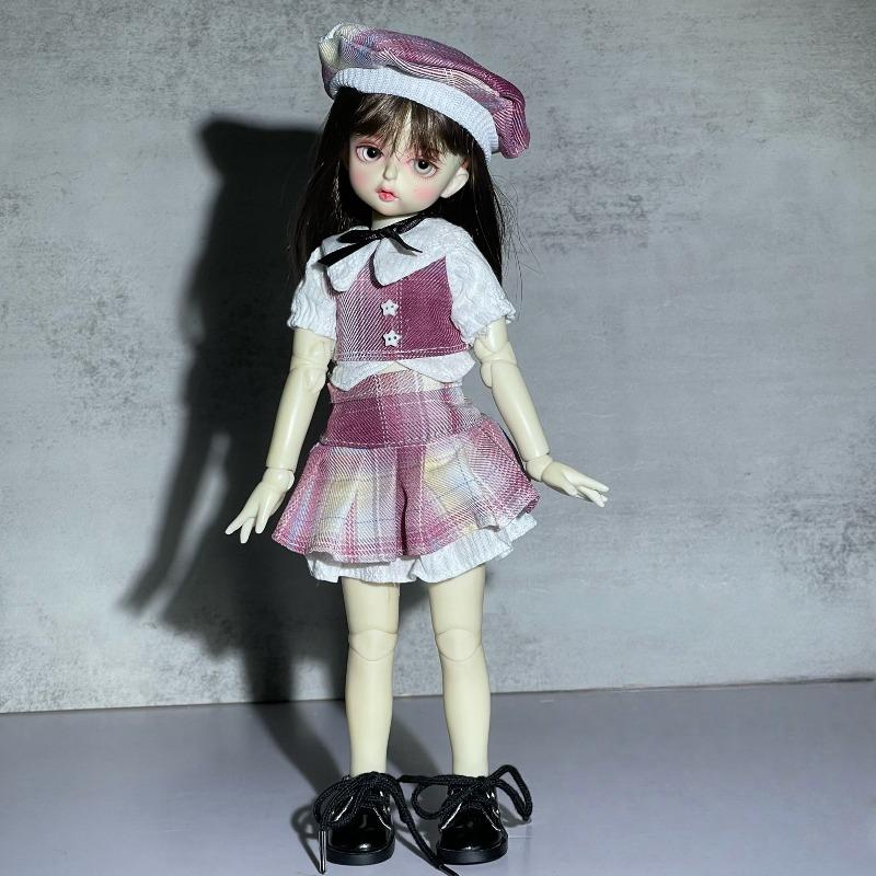 Niedliches 30cm Puppenoutfit Ersatzkleidung 1/6 BJD Puppe Prinzessinnenkleid Set Sweet Lolita Dienstmädchenkleidung Puppenzubehör Mädchengeschenk