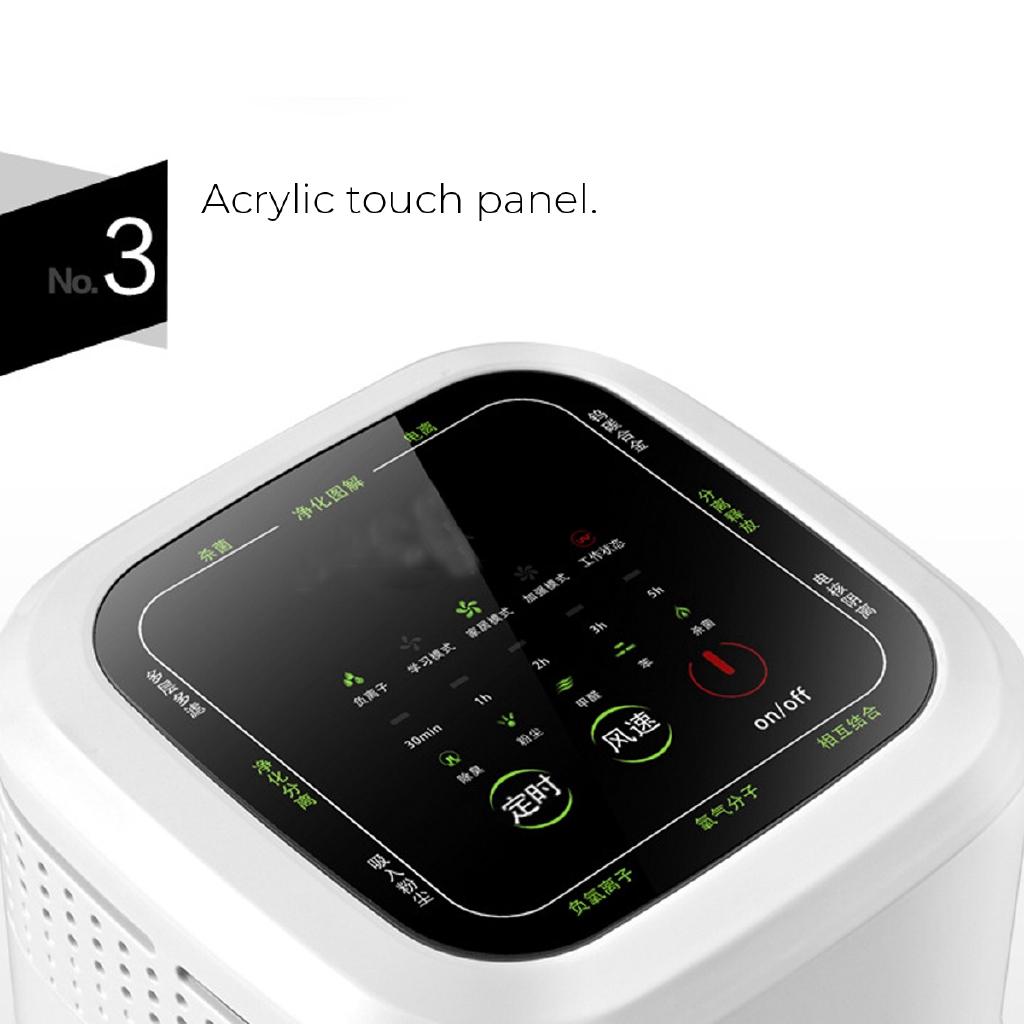 Portable air purifier Negative ion sterilizer Household generator Anion air purifier Ozone generator HEPA Carbon filter