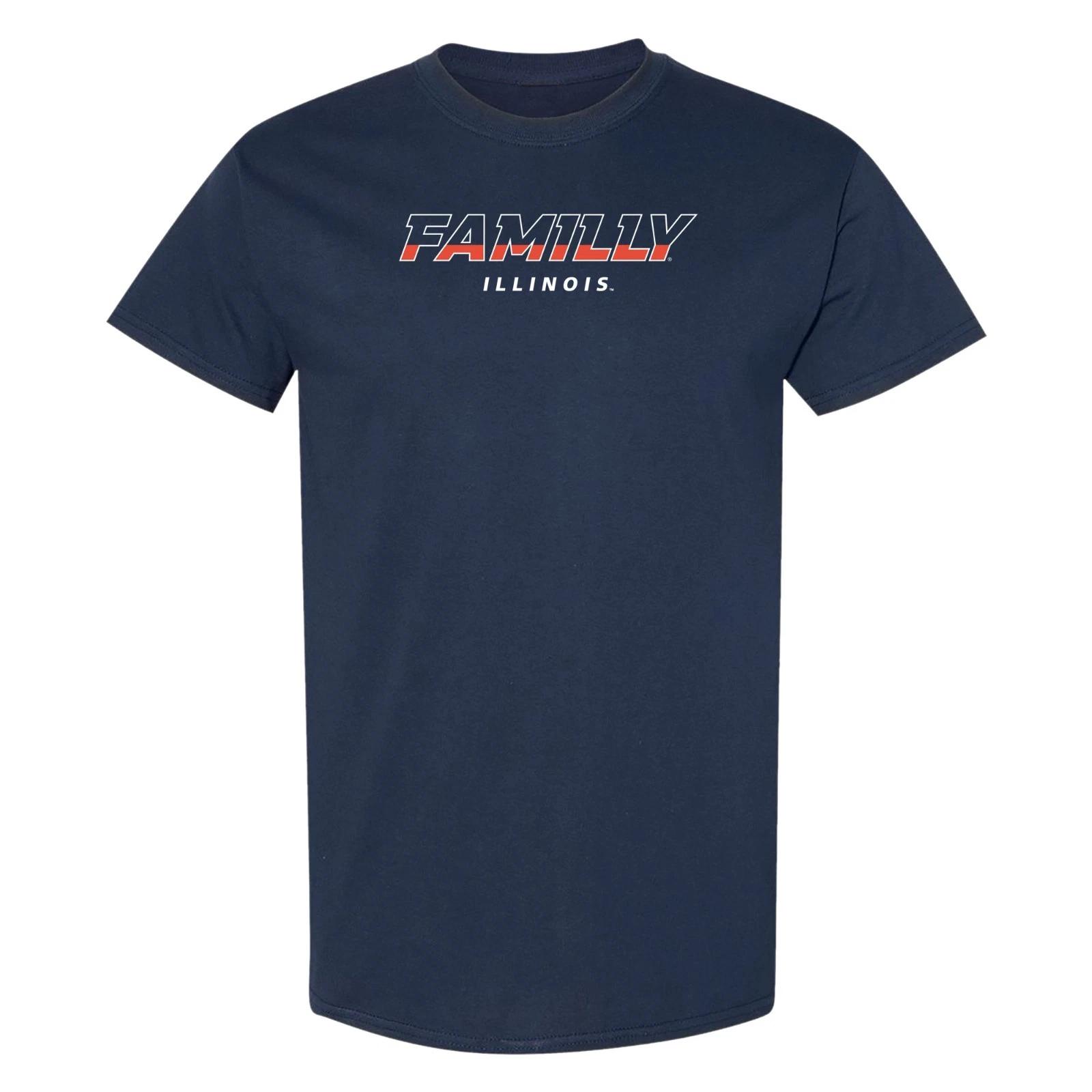Illinois FAMILLY T-Shirt - Navy XL