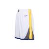 Nike Calções Swingman NBA Golden State Warriors Edição Association Branco/Amarelo Masculino Streetwear AV4971-100