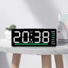 Digital LED Alarm Clock Date TEMP Brightness Adjustment Electronic Clock Kids Bedside Mute Snooze Clock 12/24H USB Powered