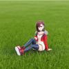 Anime Figure Ayase Momo Figure Sitting Stands Desktop Model Toys PVC Doll Gifts