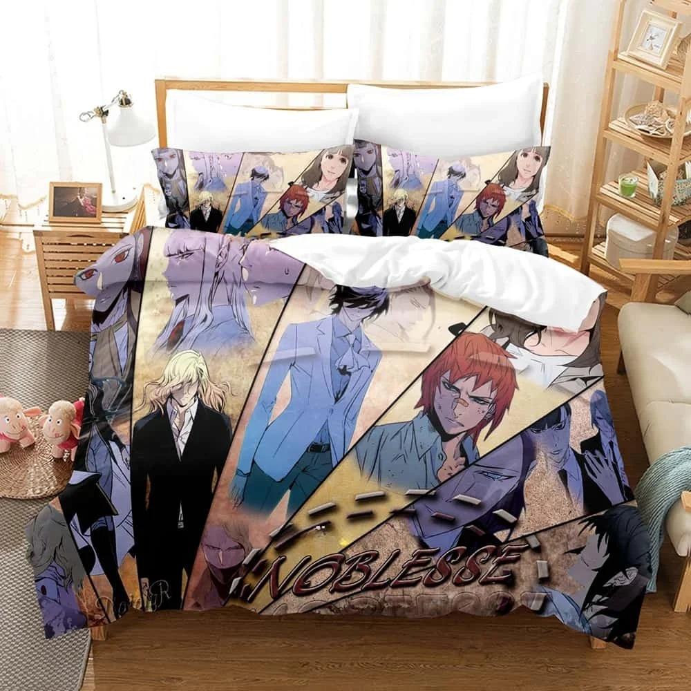 New Noblesse Bedding Set Single Twin Full Queen King Size Bed Set Adult Kid Bedroom Duvet Cover Sets Print Anime Bed Sheet Set
