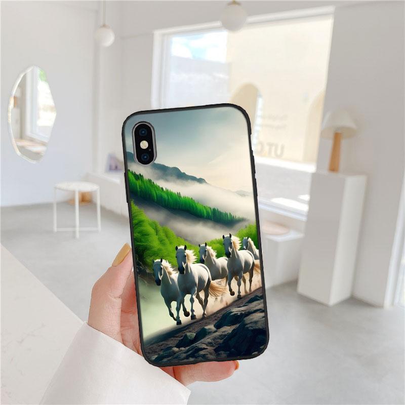 CJ53 Fine Horse Soft Shell Phone Case for Xiaomi Poco C40 C50 C51 C55 C65 C71 C75 F3 F5 F6 F7 M2 M3 Pro Ultra