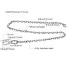 Fashion Luxury Silver Plated Chain Gold Silver Clasp Diamond Pendant Paper Clip Necklace with Zirconia Women Jewelry