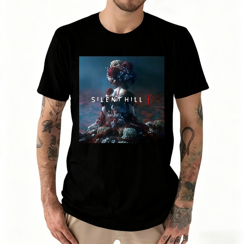 Silent Hill F Tshirt Japanese Style Printed Tshirt Silent Hill The Latest Series Shirt Horror Game Lover Men Women Fashion Tops