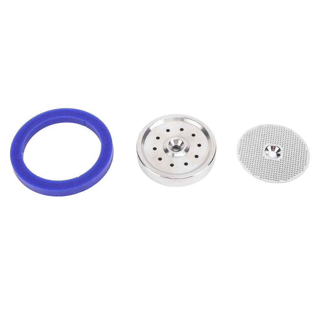 Coffee Machine Shower Screen Kit Stainless Steel Filter Mesh Screen Shower Holder with Silicone