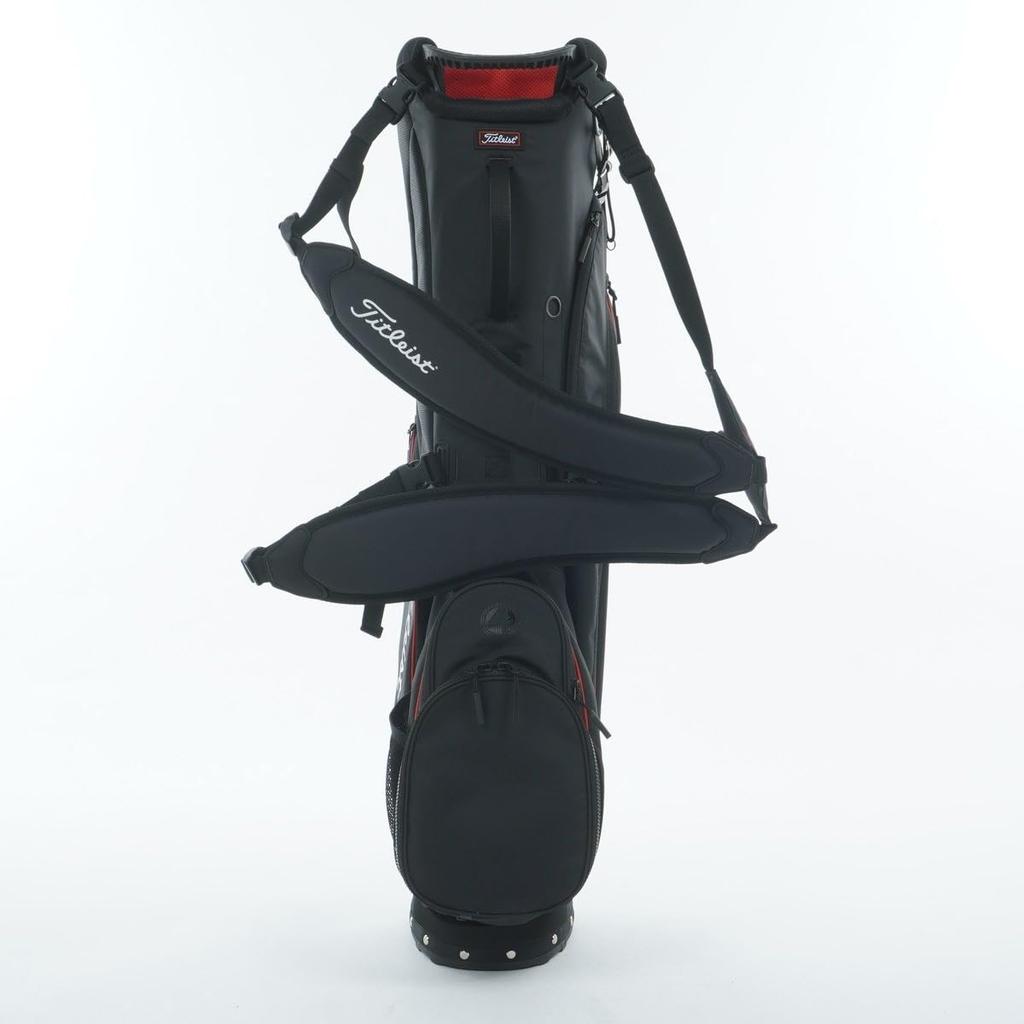 TITLEIST Players 4 Carbon Stand Bag TB25SX5A BKBKRD Black x Black x Red