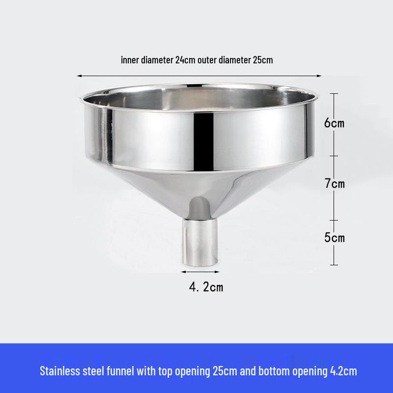 Heavy-Duty Stainless Steel Large Funnel for Industrial Fuel and Oil Press Machines