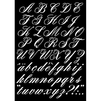 ALPHABET STENCIL 29.7X42 CM