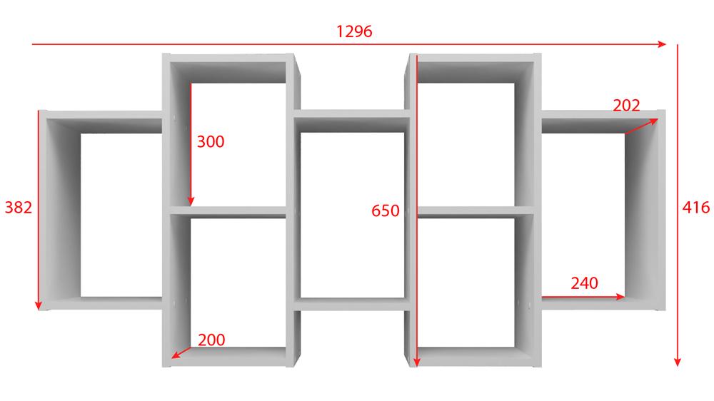 Bilbao 7.0 Wall-Mounted Shelves, Matte White