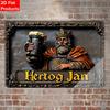 Tin Sign  Hertog Jan King Beer Mug Vintage Durable Metal Plaque Wall Decor Home Pub Bar Man Cave Wall Art