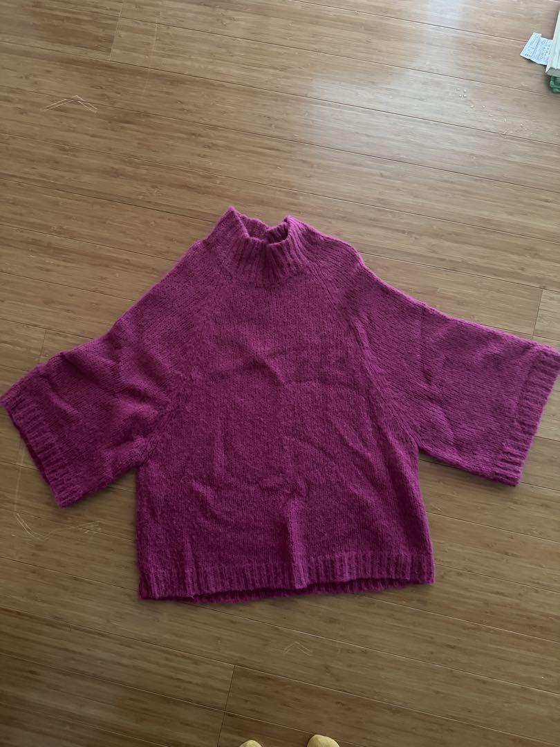 

[Б/У] В.Д.. WINTER. Розовый вязаный свитер, размер M