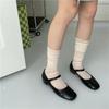 Womens Summer Solid Color Lacy Sock Sweet Daily Jokers Stocking Winter Long Casual Legwarmers for Daily School Office