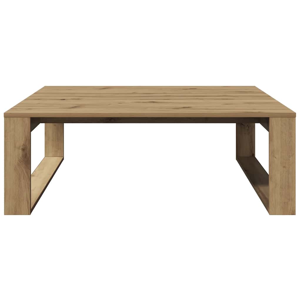 Artisan Oak Coffee Table 100 x 100 x 35 cm Engineered Wood
