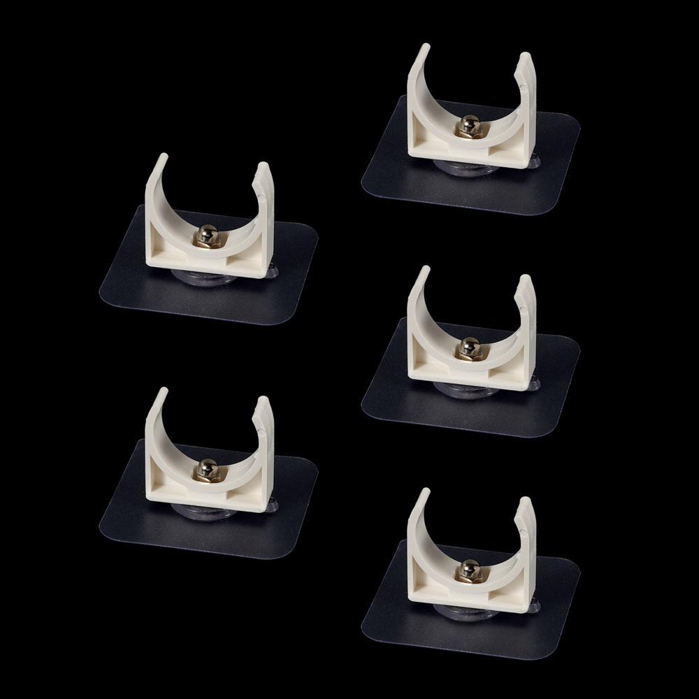 1/5Pcs Punch-free Self-adhesive Pipe Clamp Garden Irrigation Tube Clip Connector Water Tube Holder